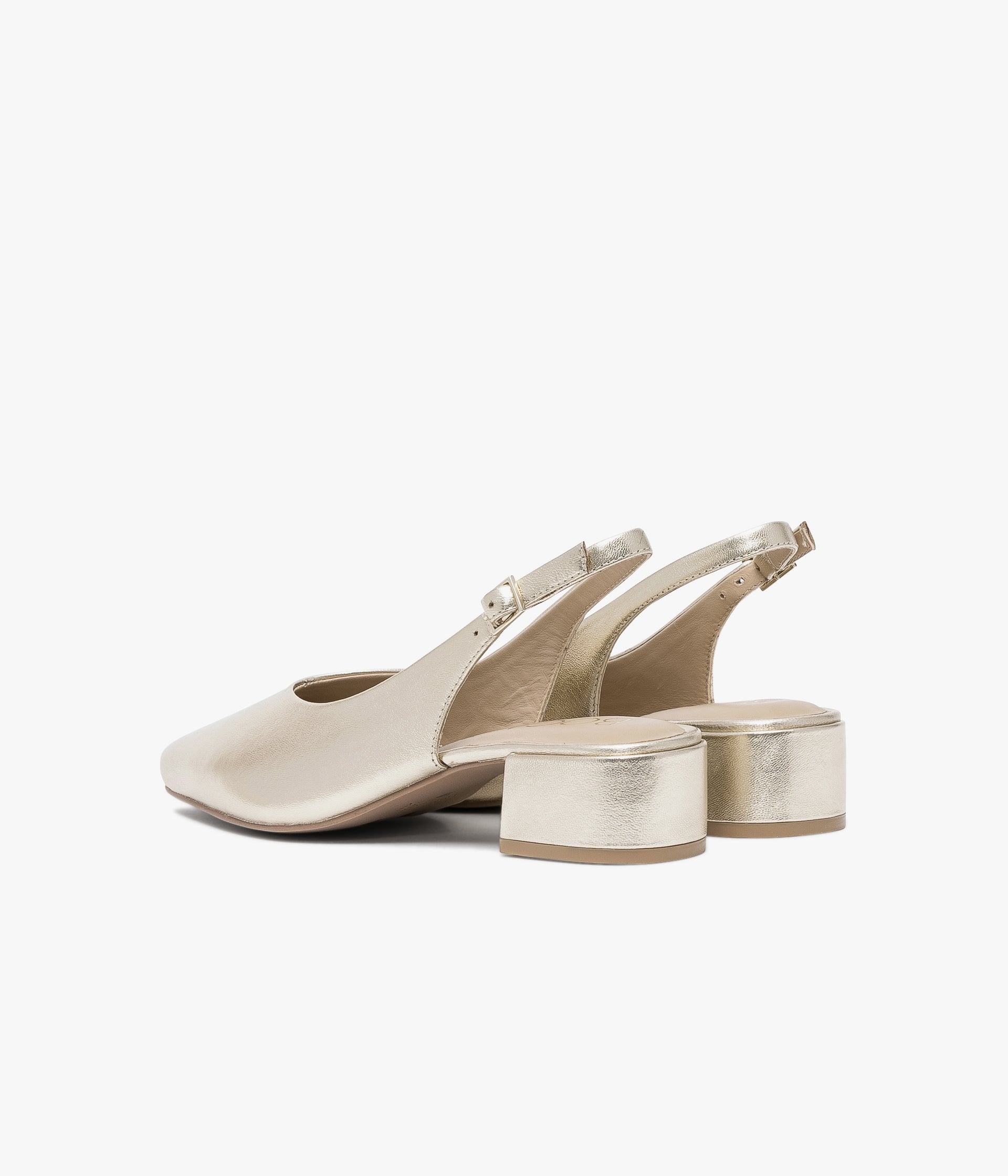 SLINGBACK SOLICE PLATINE