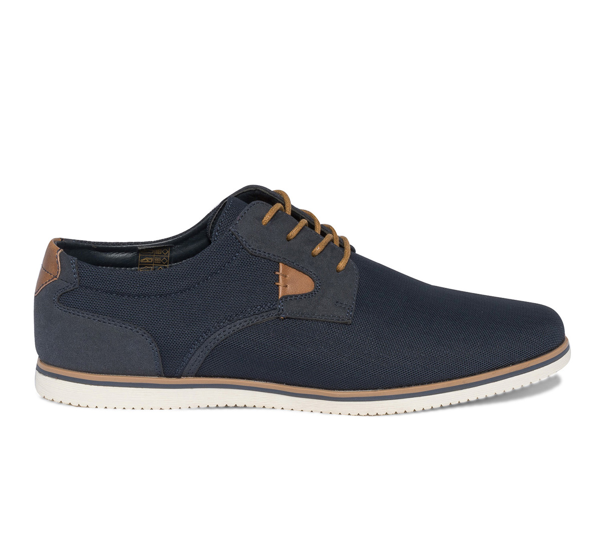 Derby confort marine en textile