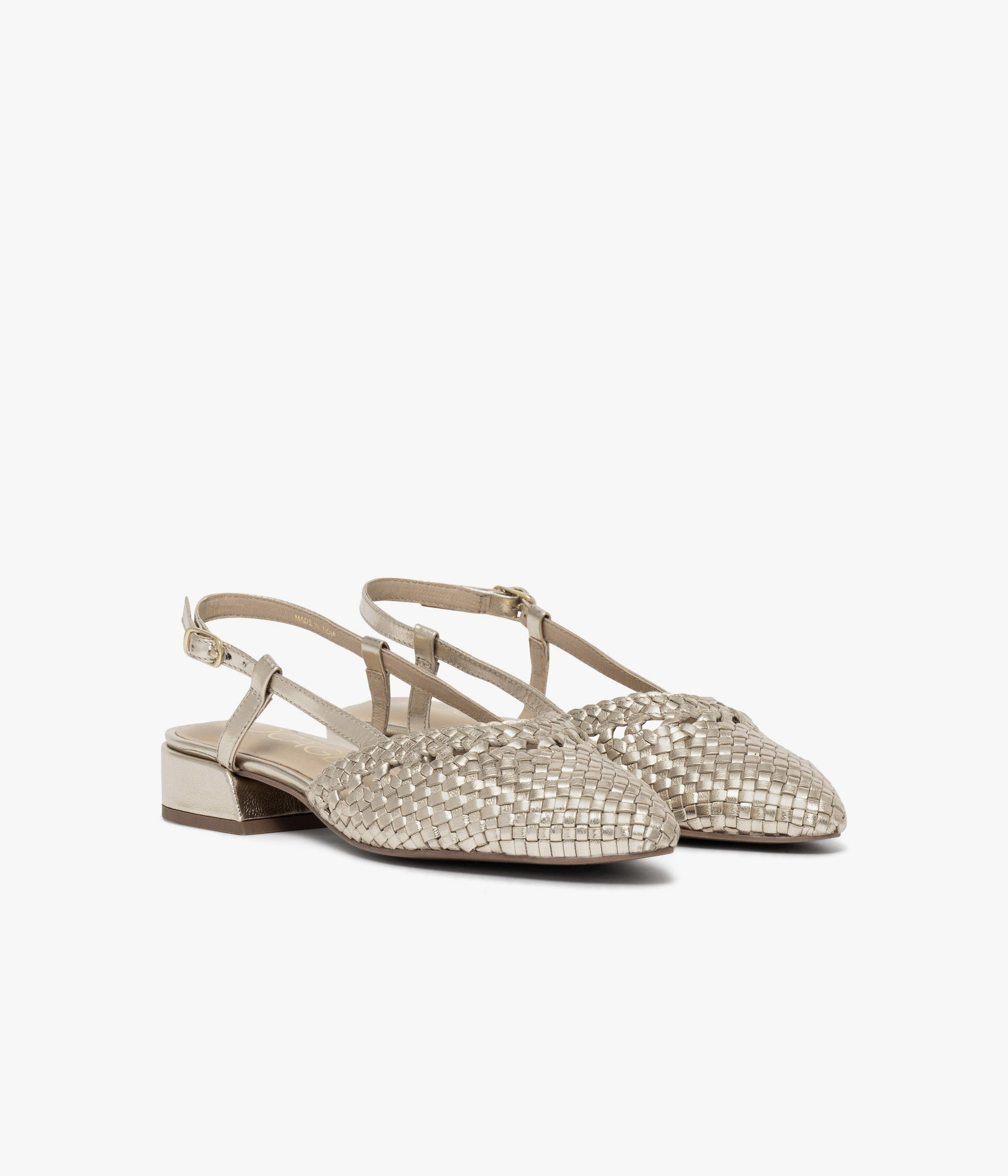 SLINGBACK SONIA PLATINE