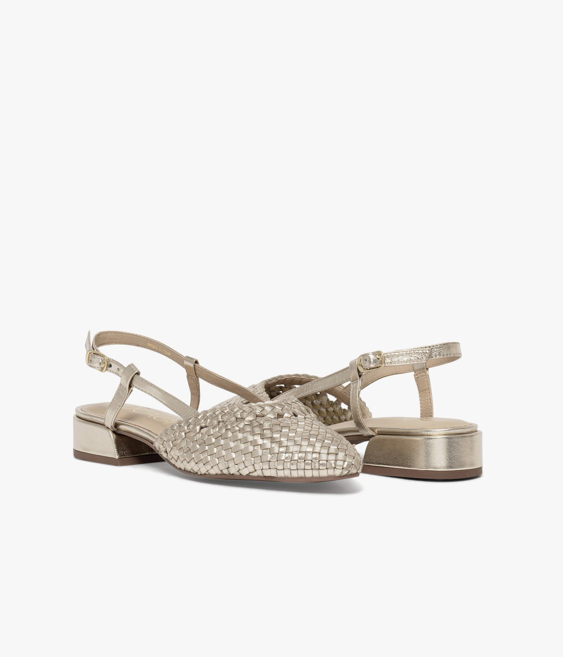 SLINGBACK SONIA PLATINE