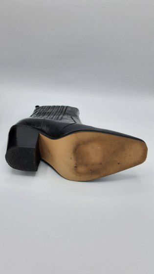 bottines noires de seconde  main