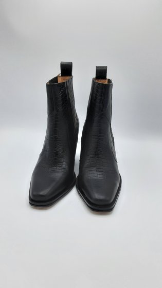 bottines noires de seconde  main