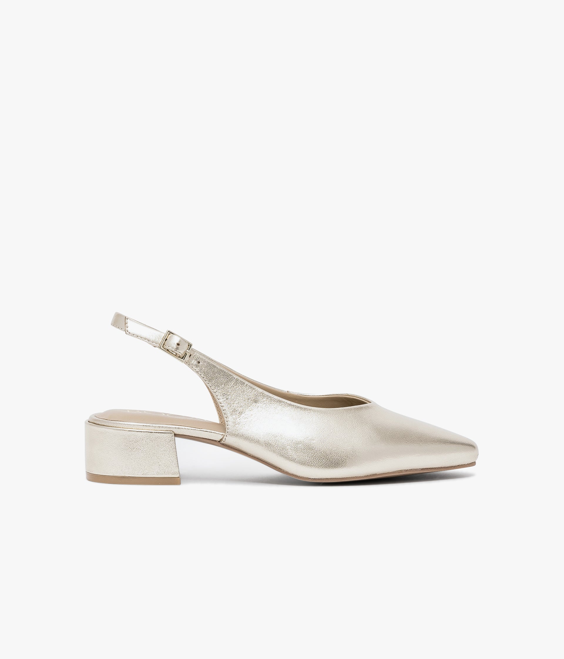 SLINGBACK SOLICE PLATINE