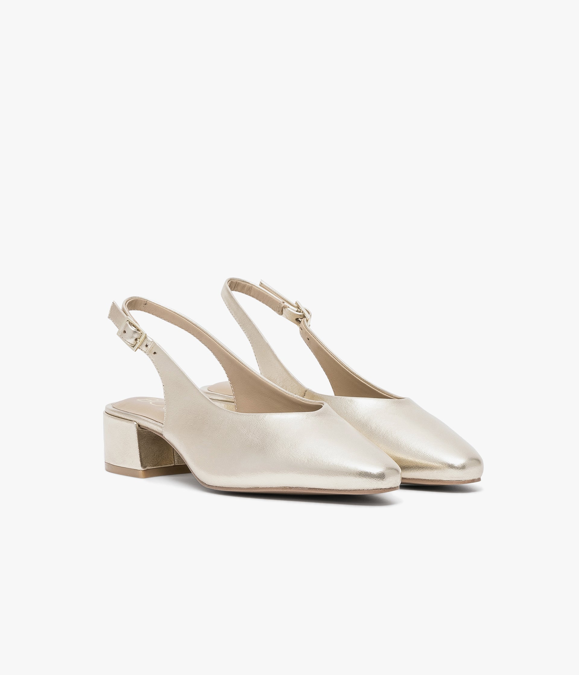 SLINGBACK SOLICE PLATINE