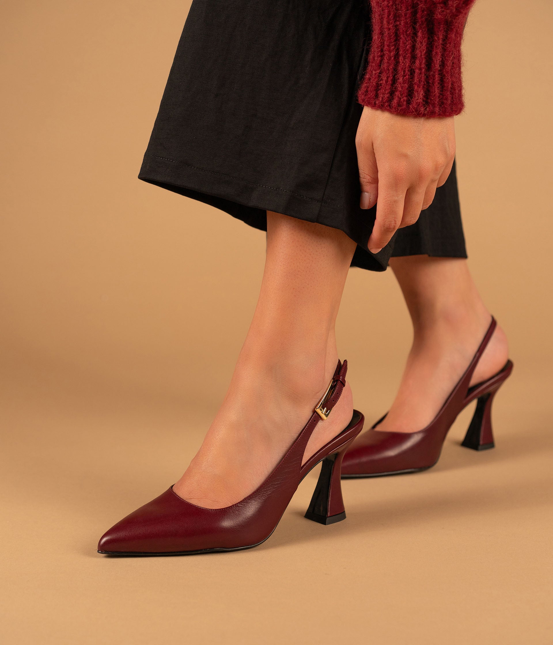 SLINGBACK EVE BORDEAUX