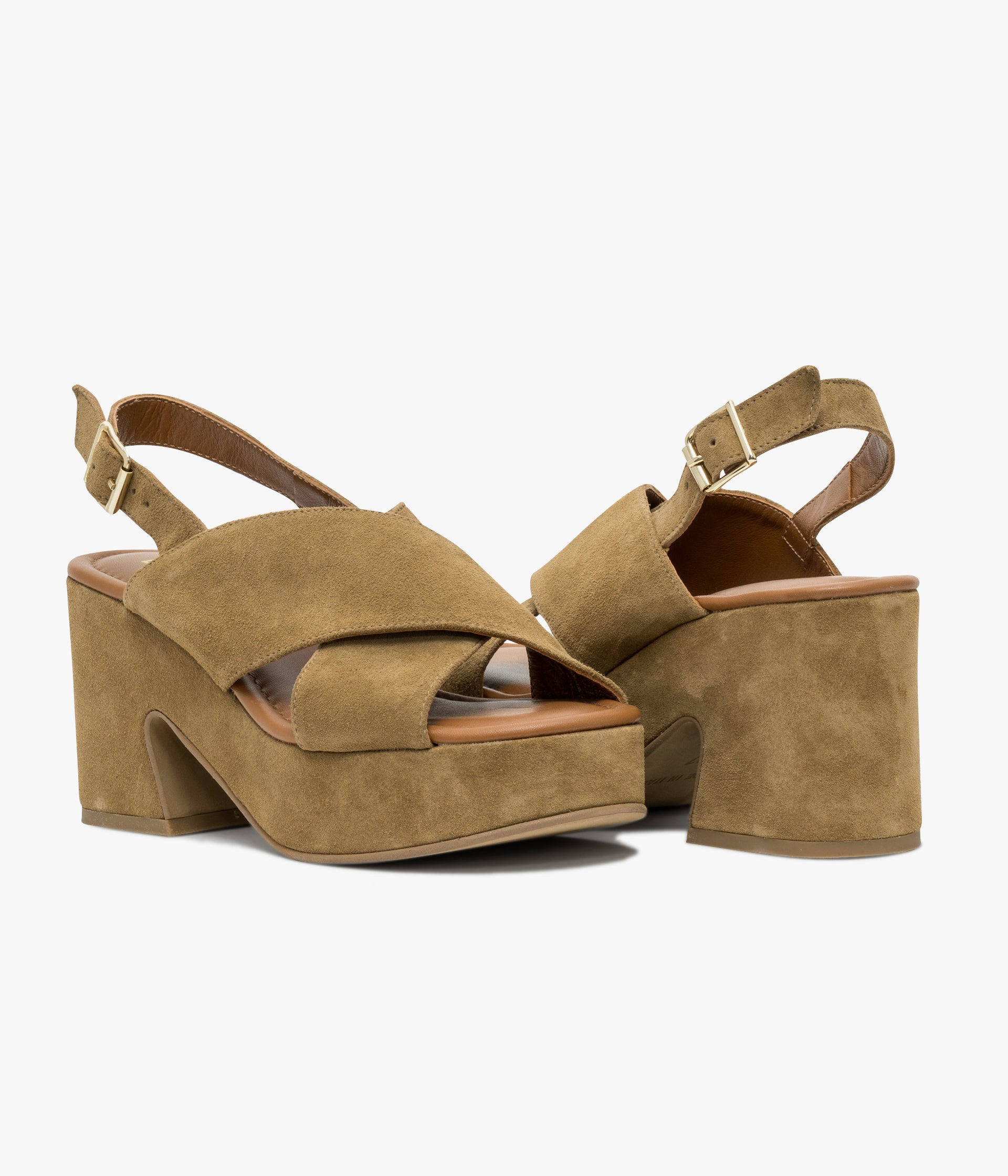 SANDALE PLUMA TABAC